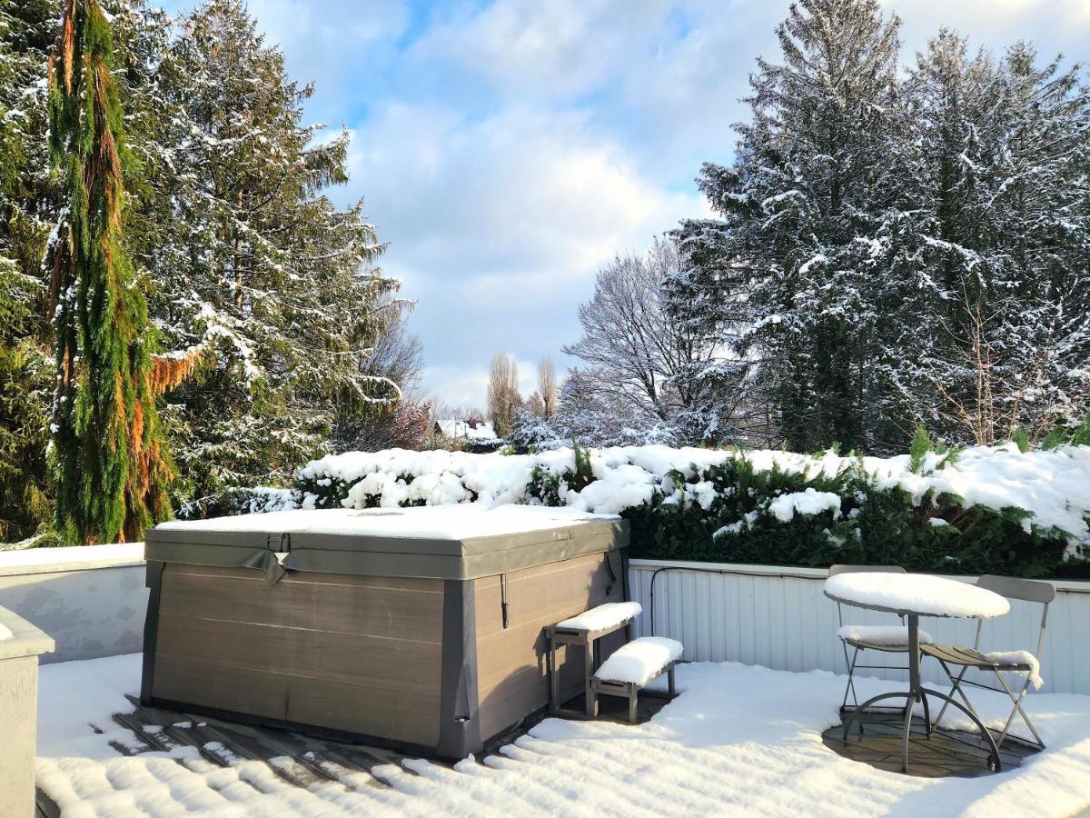 Villa 250m2 avec PISCINE chauffée&SPA&kota-grill&sauna Saint-Die-des-Vosges Exterior foto